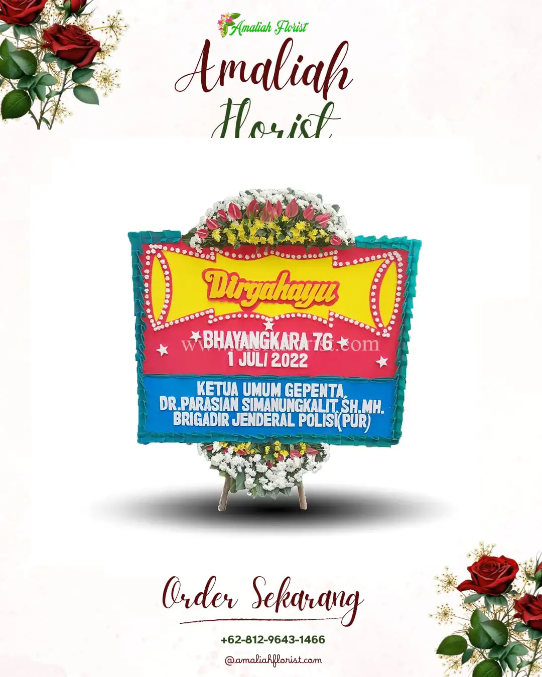 Papan Bunga HUT Ulang Tahun Manyaran
